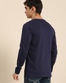 Shop Revolt Repeat Full Sleeve T-Shirt Navy Blue-Design