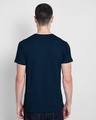 Shop Revolt Repeat Half Sleeve T-Shirt Navy Blue-Design