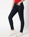 Shop Ribbon Blue Mid Rise Stretchable Women's Jeans-Design