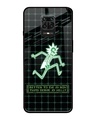 Shop Rick Skeleton Premium Glass Cover for Redmi Note 9 Pro Max-Front