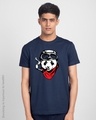 Shop Rider Panda Half Sleeve T-Shirt-Front