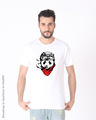 Shop Rider Panda Half Sleeve T-Shirt-Front
