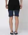 Shop Men's Black & Blue Color Block Shorts-Design
