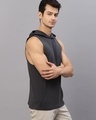 Shop Men's Dark Grey Slim Fit Vest-Design