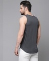 Shop Men's Dark Grey Striped Slim Fit Vest-Full