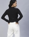 Shop Women's Black Slim Fit Top-Full