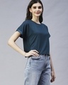 Shop Women's Green Slim Fit Top-Design