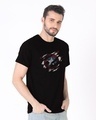 Shop Ripped Captain America Half Sleeve T-Shirt (AVL)-Design