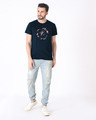 Shop Ripped Captain America Half Sleeve T-Shirt (AVL)