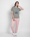 Shop Ripped Jeans Boyfriend T-Shirt Meteor Grey-Full