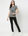 Shop Ripped Jeans Half Sleeve Printed T-Shirt Meteor Grey-Full