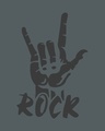 Shop Rock Back Print Half Sleeve T-Shirt-Design