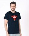 Shop Rock Bull Half Sleeve T-Shirt (WWEL)-Design