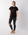 Shop Rock The Devil's Horns Boyfriend T-Shirt-Full