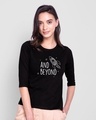 Shop Rocket Beyond 3/4th Sleeve Slim Fit T-Shirt-Front