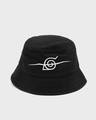 Shop Unisex Black Rogue Ninja Printed Bucket Hat-Front