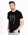 Shop Roman Logo Half Sleeve T-Shirt (WWEL)-Design