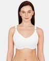 Shop Rosaline Essentials Double Layered Non Wired Full Coverage Bra - Bright White-Front