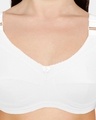 Shop Rosaline Essentials Double Layered Non Wired Full Coverage Bra - Bright White-Full