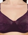 Shop Rosaline Essentials Double Layered Non Wired 3/4th Coverage Bra - Royal Purple-Full
