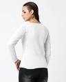 Shop Rose Beautiful Full Sleeves T-Shirt White-Design