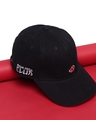 Shop Unisex Black Rouge Ninja Club Baseball Printed Cap-Front