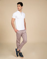 Shop Rouge Pink Slim Fit Cotton Chino Pants