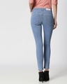 Shop Royal Blue Distressed Mid Rise Stretchable Women's Jeans-Design