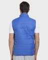 Shop Royal Blue Sleeveless Puffer Jacket-Design