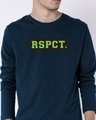 Shop RSPCT Full Sleeve T-Shirt Navy Blue-Front