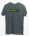 Shop RSPCT Half Sleeve T-Shirt Nimbus Grey-Front