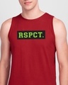 Shop RSPCT Round Neck Vest Bold Red-Front