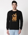 Shop Ruh Roh Scoob Fleece Sweatshirt Black (SDL)-Front