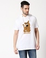 Shop Ruh Roh Scoob Half Sleeve Hoodie T-shirt White (SDL)-Front