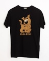 Shop Men's Black Ruh Roh Scoob Graphic Printed T-shirt-Full