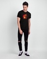 Shop Runner Flash Half Sleeve T-Shirt Black (FL)-Full
