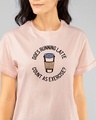 Shop Running Latte Boyfriend T-Shirt Baby Pink-Front
