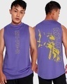 Shop Men's Blue RX-Gundam Graphic Printed Vest-Front