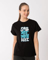 Shop Sab Moh Maya Boyfriend T-Shirt-Front