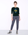 Shop Sab Pagal Hai Round Neck 3/4th Sleeve T-Shirt-Full