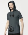 Shop Sacrifice 2.0 Half Sleeve Hoodie T-shirt-Front