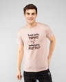 Shop Sadda Kutta Half Sleeve T-Shirt Baby Pink-Front