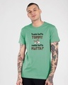 Shop Sadda Kutta Half Sleeve T-Shirt Jade Green-Front