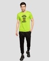 Shop Sadda Pain Half Sleeve T-Shirt Neon Green -Design