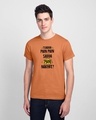Shop Sadda Pain Half Sleeve T-Shirt Vintage Orange-Front