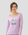 Shop Safe Bear Scoop Neck Full Sleeve T-Shirt-Front
