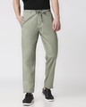 Shop Sage Green Casual Cotton Pants-Design