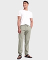 Shop Men's Sage Green Trousers-Full