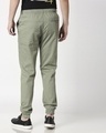 Shop Sage Green Cotton Jogger Pants-Full