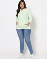 Shop Women's Green Plus Size Hoodie-Full